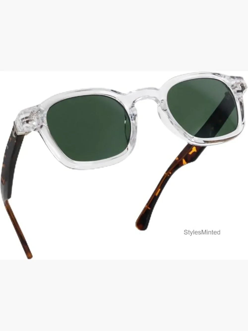 Square Tortoiseshell Retro Sunglasses UV400 Non-Polarized Lightweight Unisex